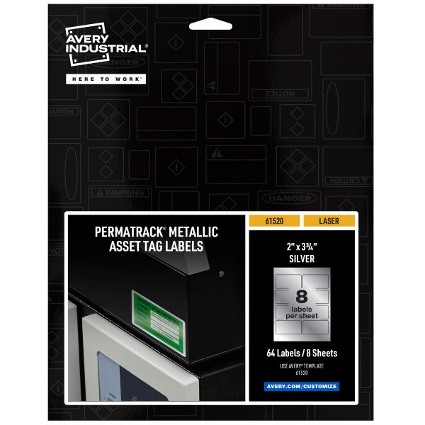 Avery® PermaTrack® Metallic Asset Tag Labels